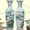 China landscape painting ceramic large floor vase for decoration