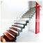 Modern Home Glass Staircase Design Light Led Glass Steel Wood Floating Stairs