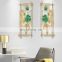 Wall Decor New Display Gold House Iron Interior Modern Living Room Frame Art Hanging Flower Metal Home Wall Sticker Decoration