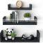 hot sale home decoration floating shelf set wood wall washed white color shelves