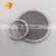6 8 10 cm diameter stainless steel rimmed mesh disc