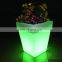 garden led illuminate flower pot/Decorative battery 16 colors changing led planter flower vase bonsai smart pots & planters