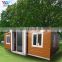 Prefabricated expandable 40ft flat pack container house free design drawings