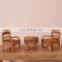 Hot Sale Set Rattan Doll Furniture kids toys Mini boho Doll chair Vietnam Manufacturer