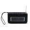 Outdoor Camping Party Solar Panel Energy Products Speaker with Left Right Flashlights Music Player USB TF AUX FM Radio
