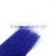 Blue Brazilian virgin remy hair weft, blue hair extensions, blue black hair weave