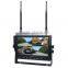 120m Open Transmitting Distance 4 Ways 2.4G Quad Wireless Monitor and Reverse Camera with IR and Audio for Truck