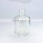 2015 new round glass transparent nail polish bottle with cap and brush 18ml