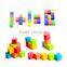 Colorful Wooden 2.5cm Cube Wooden Puzzle Building Blocks