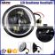 BJ-HL-013 New arrival Jeep wrangler LED light 7" with yellow halo ring for Harley motorcycle LED headlight