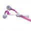 Mic Never Tangle Zipper Earbuds,earphone Zipper Wired With Noise Canceling Mic/Remote Quality Choice