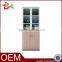2015 new design living room furniture bookcase with glass M1590