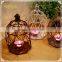 antique wrought iron candlestick cage as promotion birthday gift
