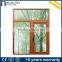 Popular wood grain finish aluminum window for waterproof
