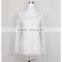 Wholesale lady plain white transparent Blouses & Tops