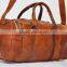 Real Goat Leather Vintage Gym Duffel Bag Handmade Shoulder Bag Luggage Travel Bag
