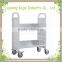 New simple design book cart for sale metal library bookcase movable book cart