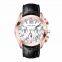 Sports Leather band rose gold multifunction chronograph men watches