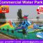 2016 giant 100+people new design inflatable water park for adult