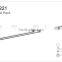 Wall mounted bathroom dual tier glass shelf 2254