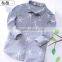 Factory wholesale chilren shirts custom fancy cotton boys oxford shirts