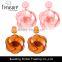 cute earrings flower candy color earrings with low price