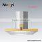 Newest CE colorful hammered copper kitchen range cooker hood motor