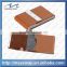 customized high quality luxury fashion metal leather name card holder