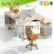 WP01 Factory Supply Wooden Frame Office Furniture Modern Office Wall Partition, Customized Size Office Cubicle Workstation