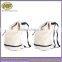 Wholesale Custom High Quality White Large Capacity Sling and Double Shoulders Cotton Canvas Yoga Bag Backpack