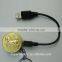 USB Rechargeable Engave Fake Gold Coin Lighter With Keychain