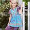 2016 new hot sale mustard pie remake girls boutique clothing sets