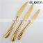 DS-820127 Hot sale stainless steel gold plated cutlery set