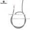 New DesignColourful Fabric Cord,Bright Gray Fabric Textile Power Cord Round