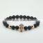 2016 High Quality 24k Black Jewelry Buddha Bracelet Round Beads Charm Bracelets