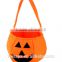 Non-woven three-dimensional handheld pumpkin hot sale bag for kids