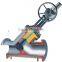 Jacketed Y type stop valve