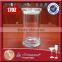 Cylinder shape 480ml votive glass candle holder with lid