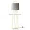 2017 hotel decorative blue metal wire floor lamp with linen shade good for inn decor high end standing reading lamp