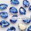Sew on Clear Crystal Oval Rhinestones Diamond Flatback For Dress with hole