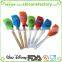 2015 newest cute cake printed series silicone baking scraper with wooden handle