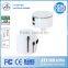 International All-In-One World Travel Adapter with Dual USB Charger with 6.3A Fuse and Dual 5V USB Ports