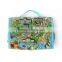 2015 Cheap PVC Full Printing Hanging Foldable Travel Toiletry Bag