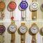 Wooden Carved Pendulum Wall Clocks With Flower