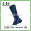white three stripe well shape pattern dark green and blue nylon sports socks