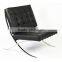 Black Leather Barcelona Chair