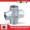 variously used stainless steel 4-way cross pipe fitting in China