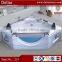 1800mm 2 Person Indoor Hot Tub, Two Side Glass Bathtub, Freestanding Bathtub Popular Acrylic Bathtubs