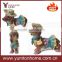 Resin small dogs figurine with clothes/hat