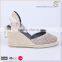 Low cost price fashion factory espadrilles for ladies